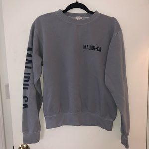 Blue-Gray Malibu-CA Sweatshirt